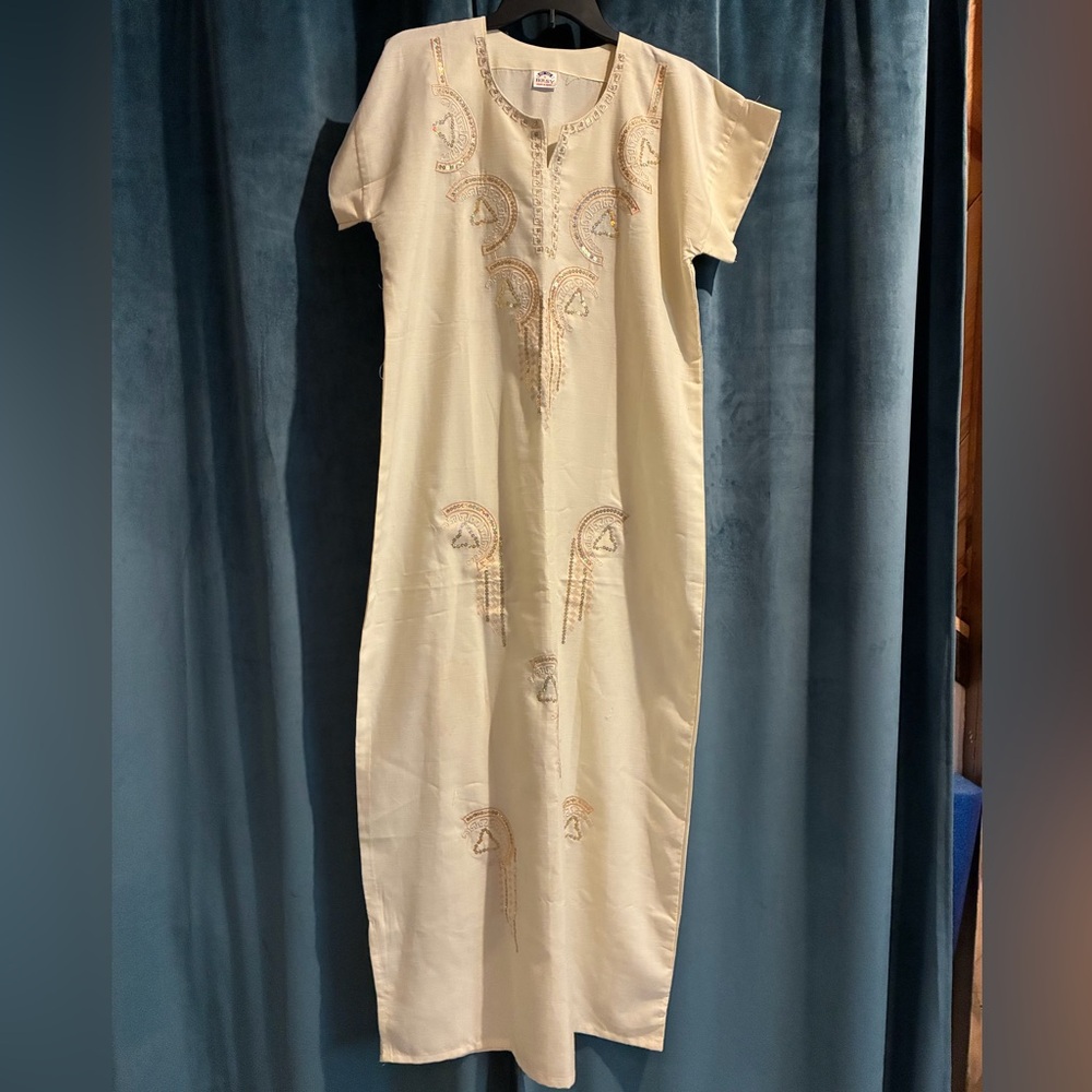 Egyptian cotton maxi dress